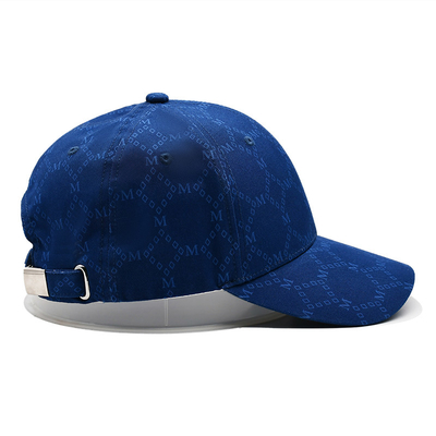 Jacquard-Kappen mit geschwungenem Visor und verstellbarem Gurt mit bestickten Augenlidern