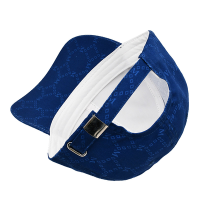Jacquard-Kappen mit geschwungenem Visor und verstellbarem Gurt mit bestickten Augenlidern