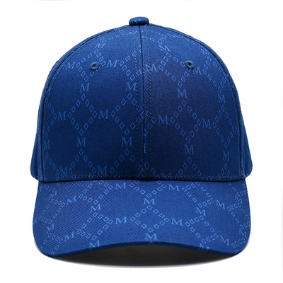 Jacquard-Kappen mit geschwungenem Visor und verstellbarem Gurt mit bestickten Augenlidern
