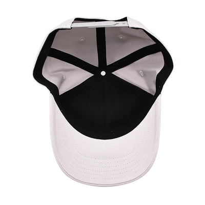 Kurve Visor Fünf-Panel Baseballkappe mit Nähte, um Stofffarbe mit befestigtem Patch anzupassen