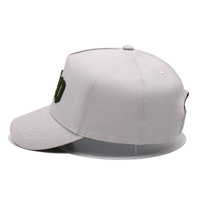 Kurve Visor Fünf-Panel Baseballkappe mit Nähte, um Stofffarbe mit befestigtem Patch anzupassen