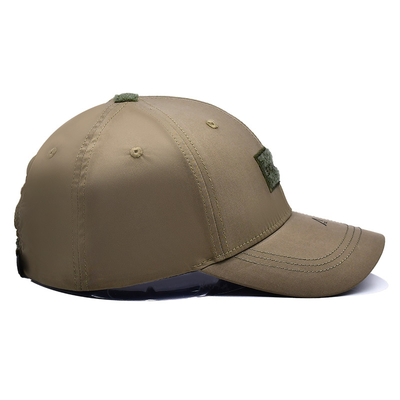 Verstellbares Klettband 6 Panel Baseballkappe mit gekrümmter Visor und 6 Augenlöcher
