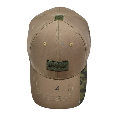 Verstellbares Klettband 6 Panel Baseballkappe mit gekrümmter Visor und 6 Augenlöcher