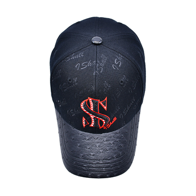 Verstellbares Gurtband und strukturiertes Design 6 Panel Baseballkappe für die Personalisierung