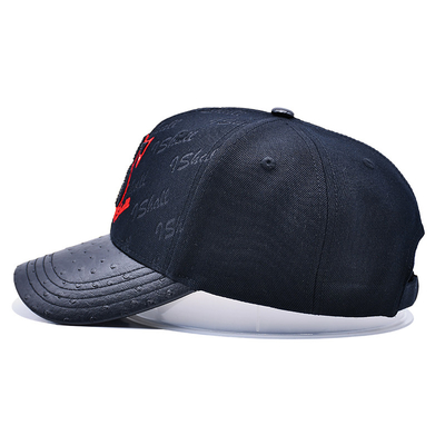 Verstellbares Gurtband und strukturiertes Design 6 Panel Baseballkappe für die Personalisierung
