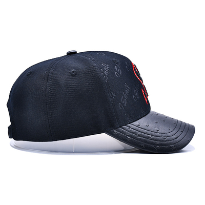 Verstellbares Gurtband und strukturiertes Design 6 Panel Baseballkappe für die Personalisierung