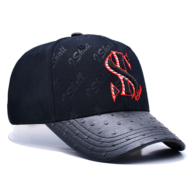 Verstellbares Gurtband und strukturiertes Design 6 Panel Baseballkappe für die Personalisierung