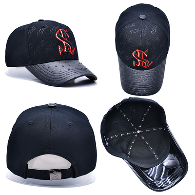 Verstellbares Gurtband und strukturiertes Design 6 Panel Baseballkappe für die Personalisierung