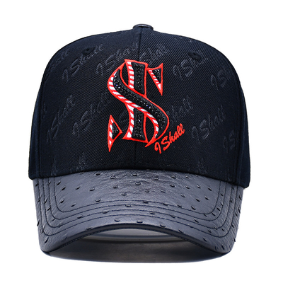 Verstellbares Gurtband und strukturiertes Design 6 Panel Baseballkappe für die Personalisierung