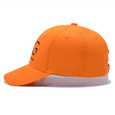 Strukturierte Vorderseite Sechs-Panel Baseballkappe Baumwollgewebe mit Sticklogo