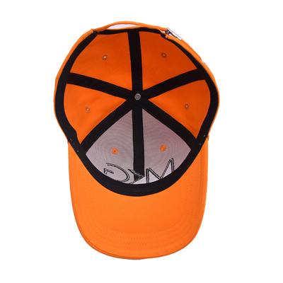 Strukturierte Vorderseite Sechs-Panel Baseballkappe Baumwollgewebe mit Sticklogo