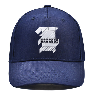 Stylische Baseballmütze aus Baumwollstoff mit gesticktem Logo und Stichen