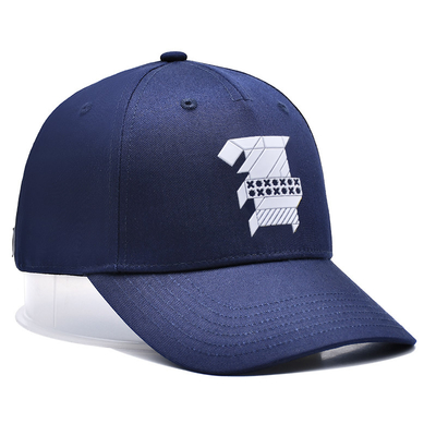Stylische Baseballmütze aus Baumwollstoff mit gesticktem Logo und Stichen
