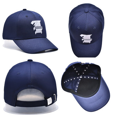 Stylische Baseballmütze aus Baumwollstoff mit gesticktem Logo und Stichen