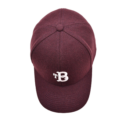 High-Profile 6-Panel Baseball Kappe mit verstellbarem Gurtverschluss und Baumwollschweißband