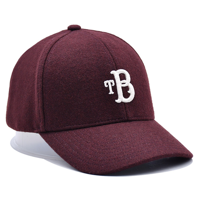 High-Profile 6-Panel Baseball Kappe mit verstellbarem Gurtverschluss und Baumwollschweißband