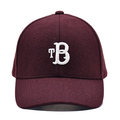 High-Profile 6-Panel Baseball Kappe mit verstellbarem Gurtverschluss und Baumwollschweißband