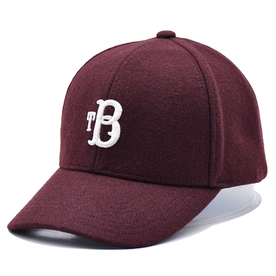 High-Profile 6-Panel Baseball Kappe mit verstellbarem Gurtverschluss und Baumwollschweißband