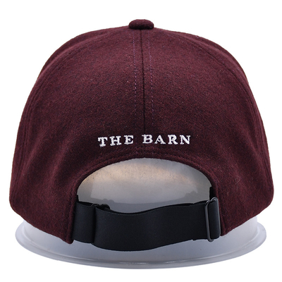 High-Profile 6-Panel Baseball Kappe mit verstellbarem Gurtverschluss und Baumwollschweißband