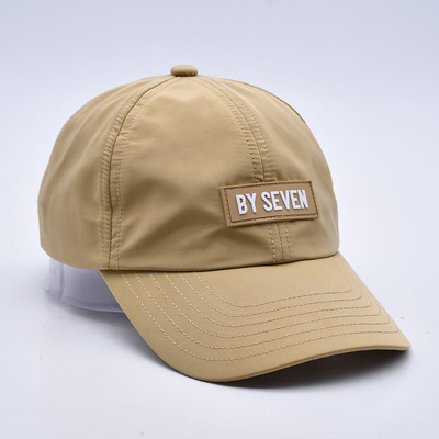 Qualitätsfabrik professionelle 6 Panels Baseballkappe Herstellung mit Gummi-Pflaster