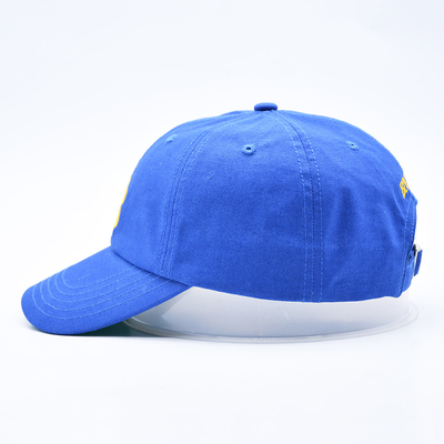 Individuell gestickte Logo unstrukturierte 6 Panel Baseballkappe mit geschwungenem Visor