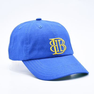 Individuell gestickte Logo unstrukturierte 6 Panel Baseballkappe mit geschwungenem Visor