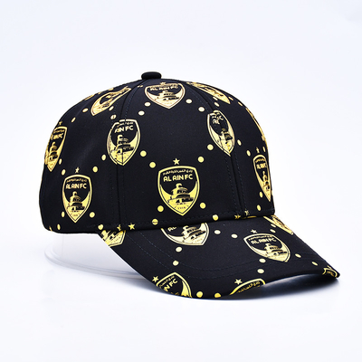 Customized screen printing Logo Unstrukturierte 6 Panel Baseball Cap mit gekrümmtem Visor