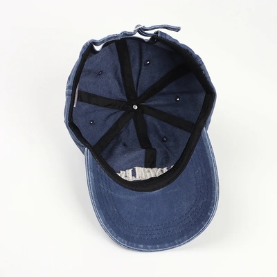 Ermäßigte 6-Panel Baseballkappe mit flachem Stickgewebe