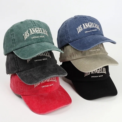 Ermäßigte 6-Panel Baseballkappe mit flachem Stickgewebe