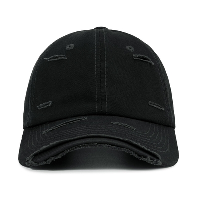 Heiss verkaufte 6 Panel Baseballkappe Cool schwarze Sportmütze Unisex