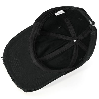Heiss verkaufte 6 Panel Baseballkappe Cool schwarze Sportmütze Unisex