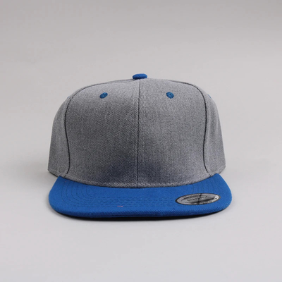 Neue Erwachsene 6 Panel Snapback Kappe Custom Zwei-Ton-Flachkante Snapback Kappe