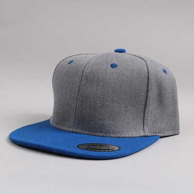 Neue Erwachsene 6 Panel Snapback Kappe Custom Zwei-Ton-Flachkante Snapback Kappe