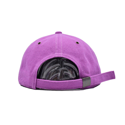 Customized Pink 6 Panel Snapback Cap mit flachem Visor und 3D-Brädern Logo