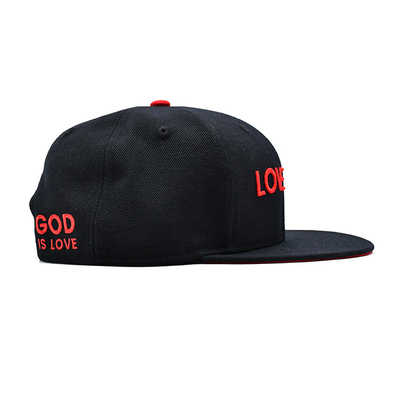 Snapback-Hut in verstellbaren Größen mit 3D-Brädern Logo und Innenbanddruck Gewebtes Etikett