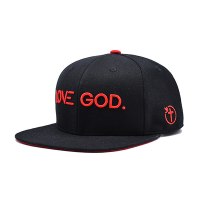 Snapback-Hut in verstellbaren Größen mit 3D-Brädern Logo und Innenbanddruck Gewebtes Etikett
