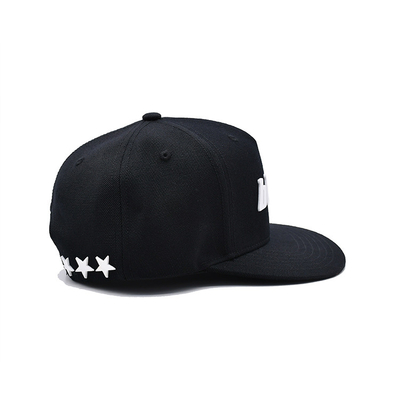 Custom Gummi-Patch Flat-Rim Unisex Snapback-Hüte mit Stick Logo