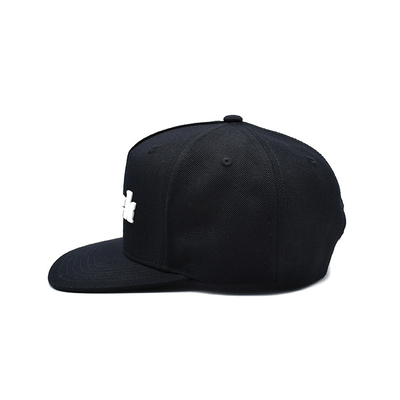Custom Gummi-Patch Flat-Rim Unisex Snapback-Hüte mit Stick Logo