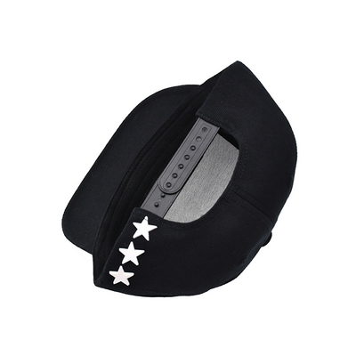 Custom Gummi-Patch Flat-Rim Unisex Snapback-Hüte mit Stick Logo