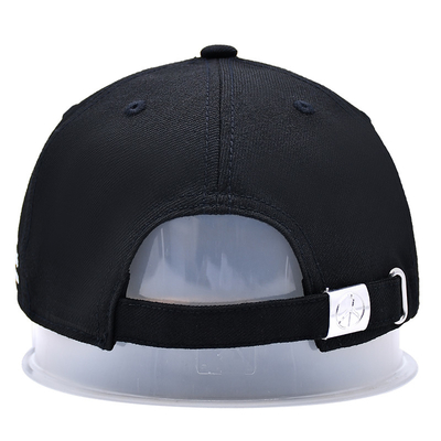 Broderierte, strukturierte, schnappback-Hüte mit flachem Visor aus Baumwollstoff und Druckband