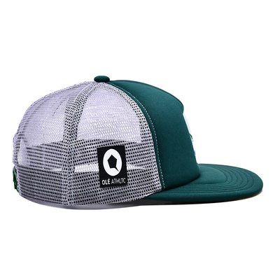 Custom Sponge Komfortable 6 Panel Flat Visor Konstruierte Trucker Cap mit Stickplatte