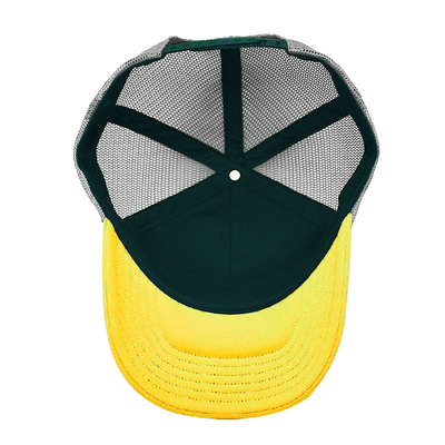 Custom Sponge Komfortable 6 Panel Flat Visor Konstruierte Trucker Cap mit Stickplatte