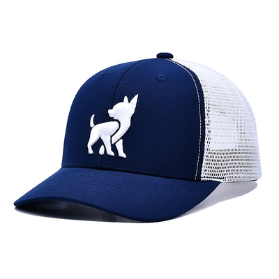 Unisex Mesh Trucker Cap mit gesticktem Logo und Druckband