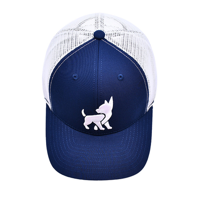 Unisex Mesh Trucker Cap mit gesticktem Logo und Druckband