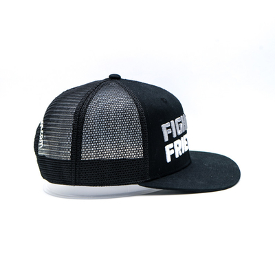 Broderierte Trucker Cap / Snapback Trucker Cap mit Plastik Snapback und benutzerdefiniertes Logo