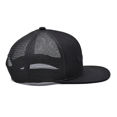 Atemberaubende Baumwolle 6 Panel Unisex Trucker Cap mit gesticktem Logo und gewebtem Etikett