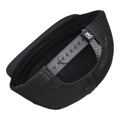 Atemberaubende Baumwolle 6 Panel Unisex Trucker Cap mit gesticktem Logo und gewebtem Etikett