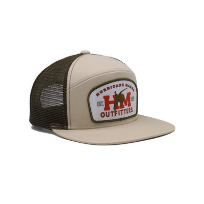Unisex-Baumwoll-Trucker-Mütze mit flachem Visor und Snapback-Pflaster mit Stickfläche