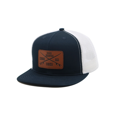 Geschneiderte Broderierte Augenlider 6 Panel Trucker Cap mit vorgebogenen Visor