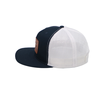 Geschneiderte Broderierte Augenlider 6 Panel Trucker Cap mit vorgebogenen Visor